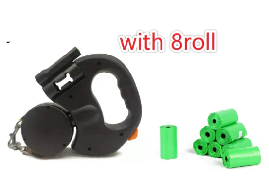 Uitrolbare Hondenriem met LED Licht – Veilig Wandelen in het Donker