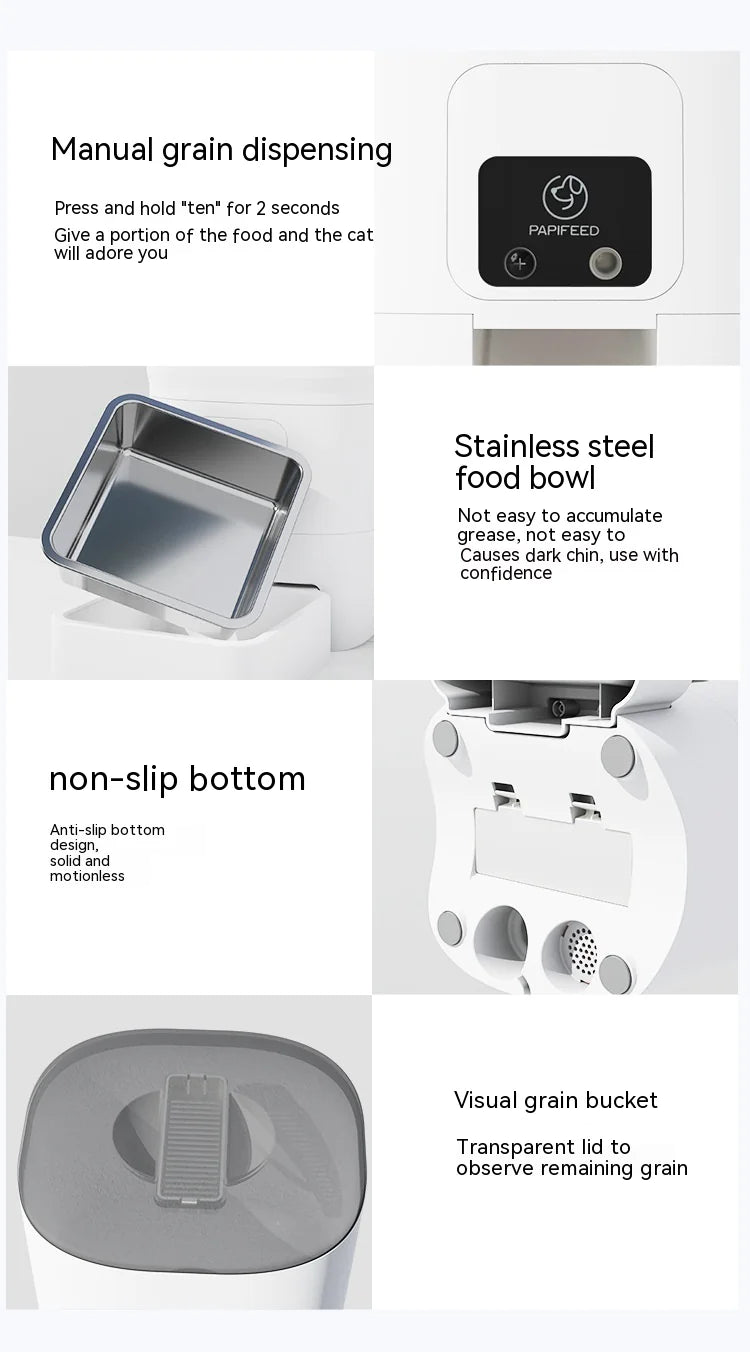 Slimme Automatische Voerautomaat – 6 Liter